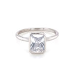 Solitaire Ring & Verlobungsring (Engagement Ring): Solitaire “JUNGLE RIVER” Bezel Runddraht. Labor Diamanten, Lab Grown Diamonds. Green World Diamonds.