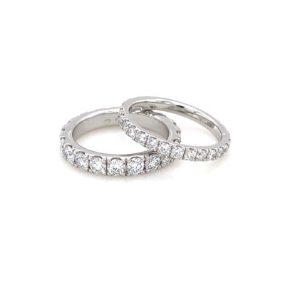 Goldschmied. Eternity Ring & Trauring (Ehering, Wedding Band). 2mm & 3mm Labor Diamanten, Lab Grown Diamonds. Green World Diamonds.