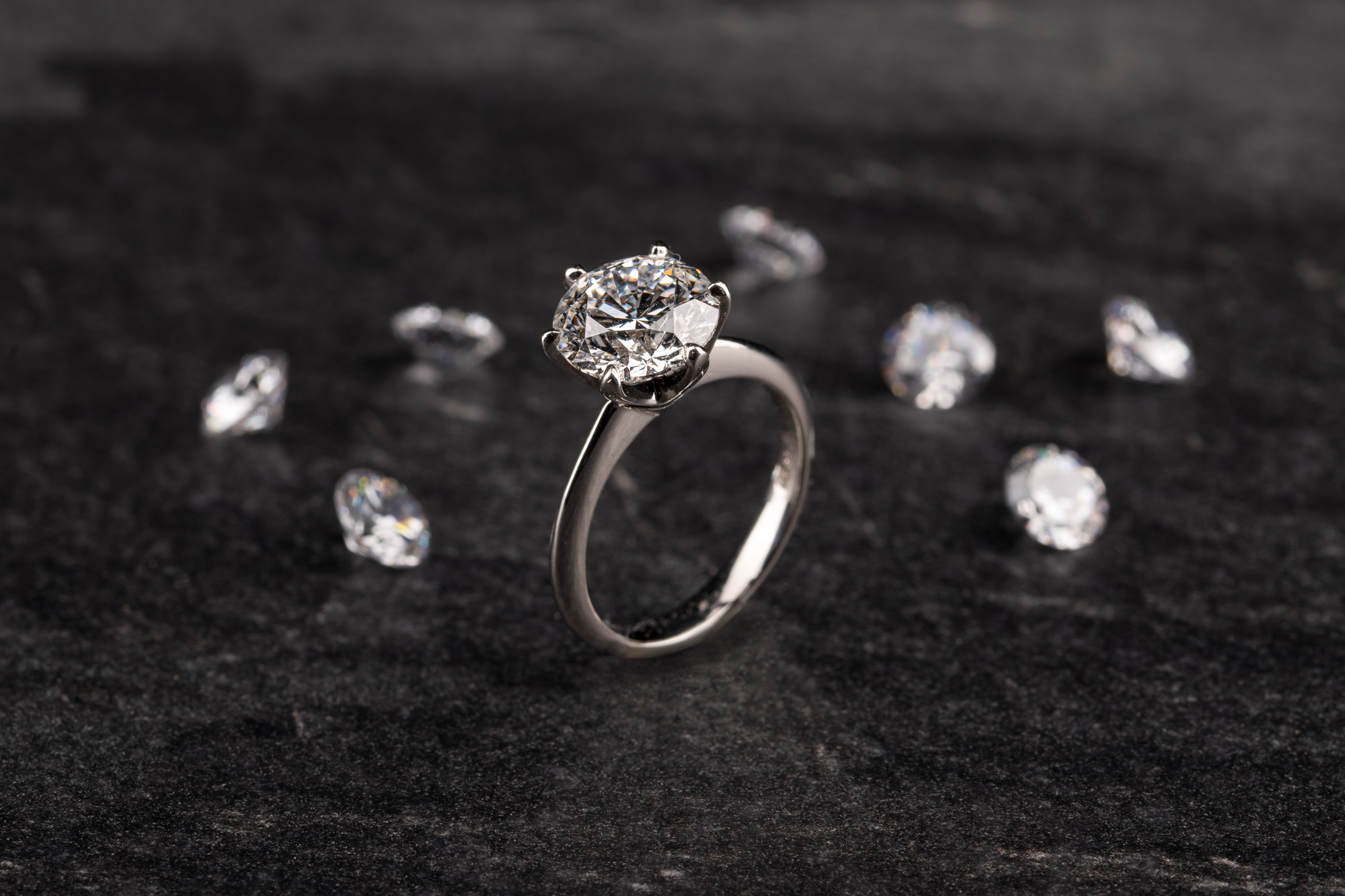 Mood - Solitär & Verlobungsring (Engagement Ring) und lose Diamanten: “Princess” 6-Prong Knife-Edge. Labor Diamanten, Lab Grown Diamonds. Green World Diamonds.