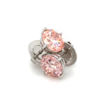 5ct total 2.5 & 2.5ct Fancy Color PINK 4Bubbles 4Prong Ohrstecker Earstuds - Foto