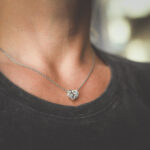 HEART TIGER" Diamant Halskette Necklace Pendant