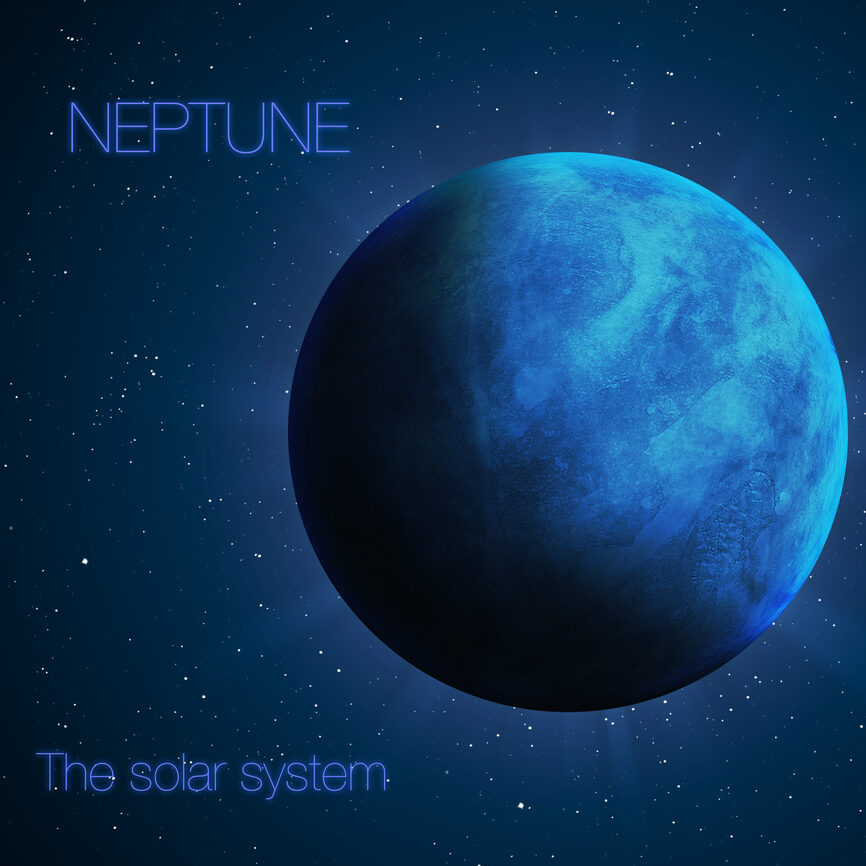 Solar System - Planet Neptune. Elements of this image furnished by NASA