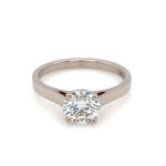 Solitaire Ring | Verlobungsring FAIRY SNOW Brilliant 4Bubble 1Point Cathedral (Fairy Winter no Sidestones) - Foto1