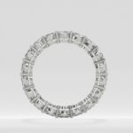 Eternity Ring | Alliance Ring “FAIRY TWINS” 3.70mm 3.50ct shared Prongs 2