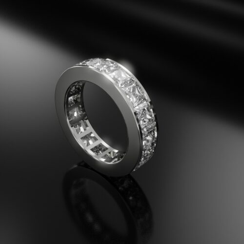 EDEN SNOW PRINCESS Channel Eternityring Alliance Ring - Lab Grown Diamonds