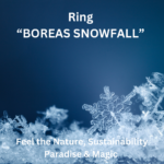 BOREAS SNOWFALL Princess Cut Männer Ring Unisex Ring Verlobungsring Lab Grown Diamonds - Schneeflocken Design
