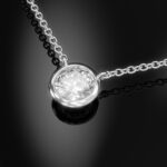 EDEN BLOSSOM FIX Spectacle Set Bezel Diamond Necklace Pendant
